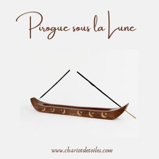 Porte encens pirogue