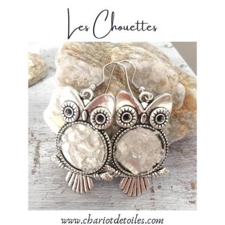 Boucles d’oreilles Cristal de Roche
