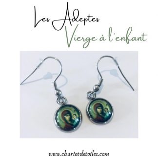 boucle d’oreilles Vierge à l’enfant