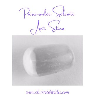Pierre roulee selenite