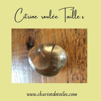 citrine roulée taille s