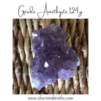 geode amethyste 124 g