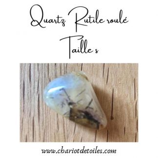 quartz rutile roulé taille s