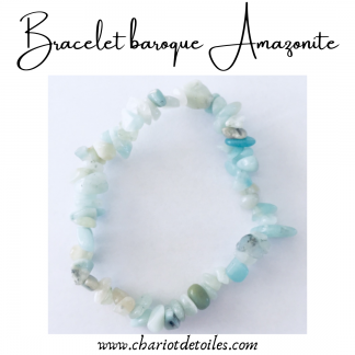 bracelet baroque Amazonite