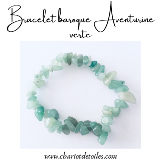 bracelet baroque aventurine verte