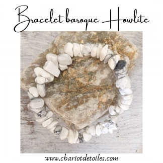 Bracelet baroque Howlite