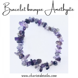 bracelet baroque améthyste
