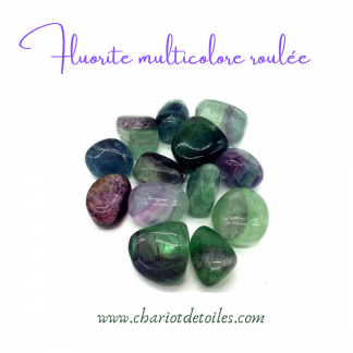 fluorite multicolore roulée