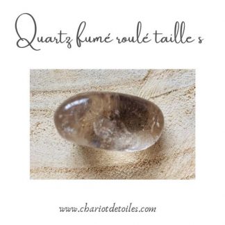 quartz fumé roulé taille s
